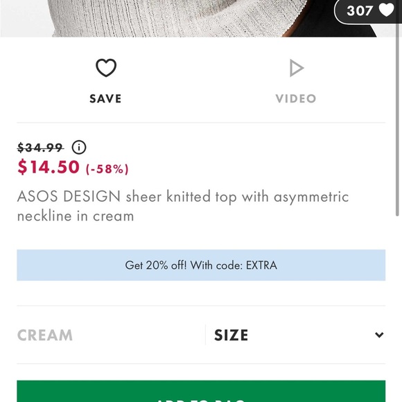 Sheer knit top with asymmetrical neckline - Picture 10 of 10